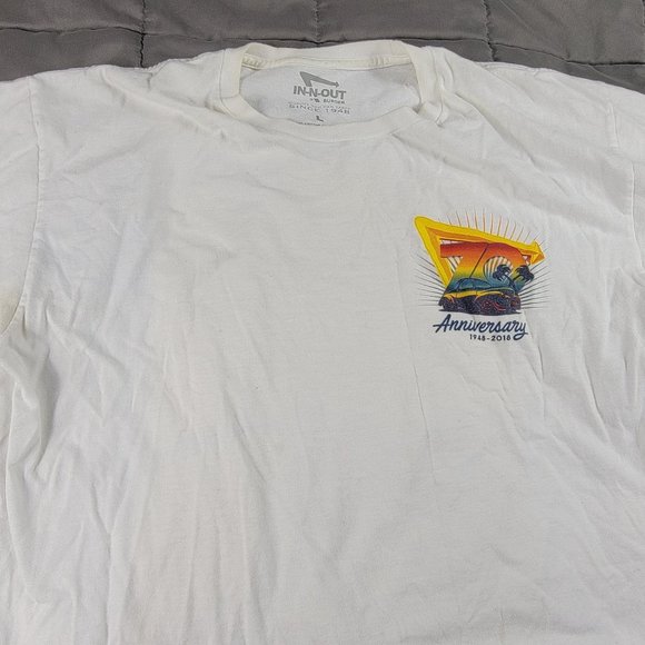 In N Out Burger 70th Anniversary Ferris Wheel T Shirt White Large Car Logo Promo - Picture 6 of 13